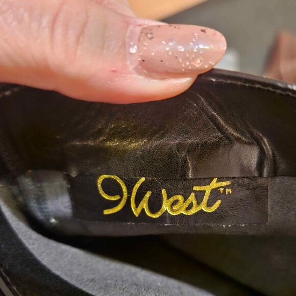 Nine West Black Leather Boots 7M - Picture 4 of 6